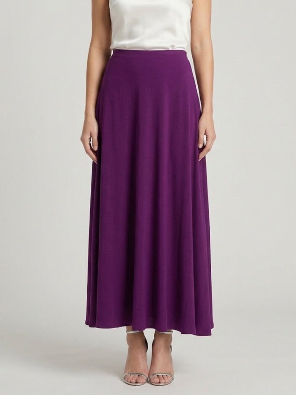NWT Karen Kane Purple maxi Skirt size small